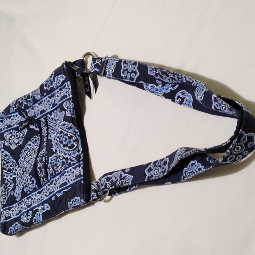 Vera Bradley Blue Bandana Hipster Crossbody Bag - Picture 2 of 8